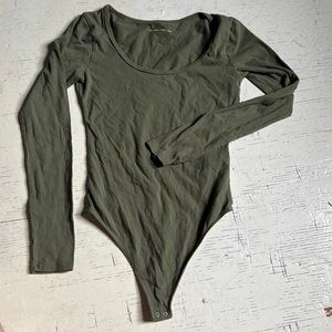 Scoop Neck ANF long sleeve bodysuit